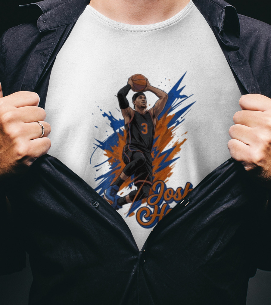 Josh Hart New York Knicks Basketball Number 3 T-Shirt