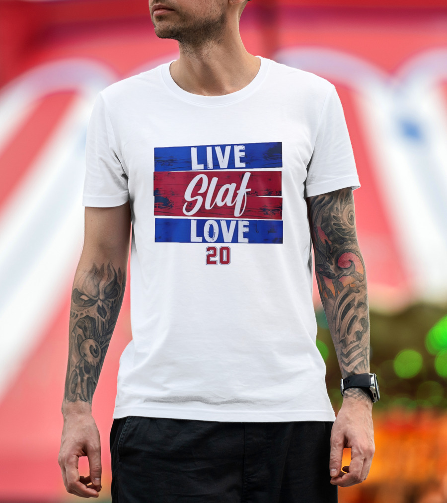 Live Slaf Love 20 Juraj Slafkovsky Montreal Canadiens NHL T-Shirt