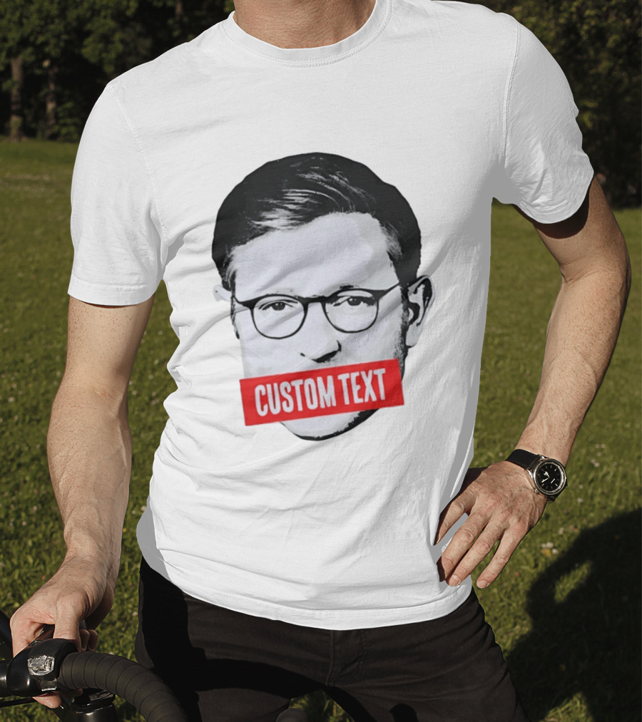 Mike Johnson Silenced Voice Custom Text Stencil T-Shirt