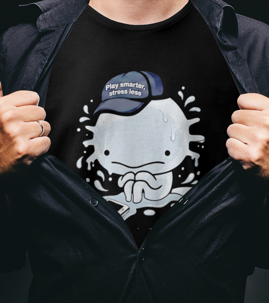Axolotl Play Smarter Stress Less Hat And Phone T-Shirt