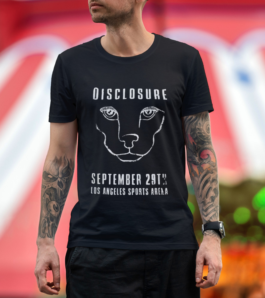Disclosure September 29th Los Angeles Sports Arena Face T-Shirt