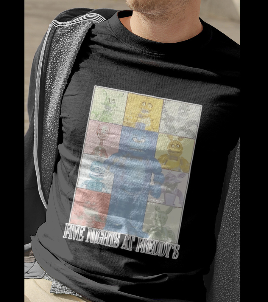 Five Nights At Freddy's The Eras Tour Animatronics Characters T-Shirt