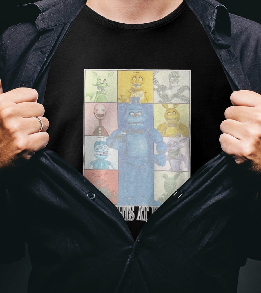 Five Nights At Freddy's The Eras Tour Animatronics Characters T-Shirt