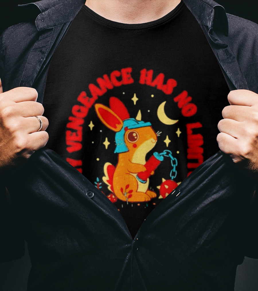 My Vengeance Has No Limits Killer Rabbit With Skull Moon And Stars T-Shirt
