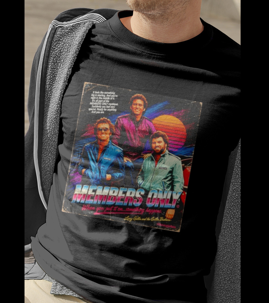 MEMBERS ONLY Larry Gatlin And The Gatlin Brothers Nostalgic 80s Style With Sunset T-Shirt