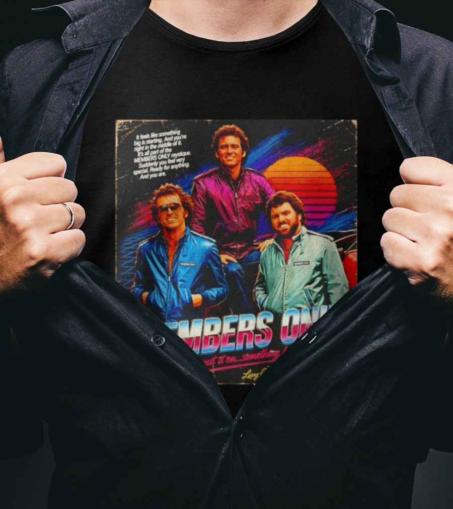 MEMBERS ONLY Larry Gatlin And The Gatlin Brothers Nostalgic 80s Style With Sunset T-Shirt