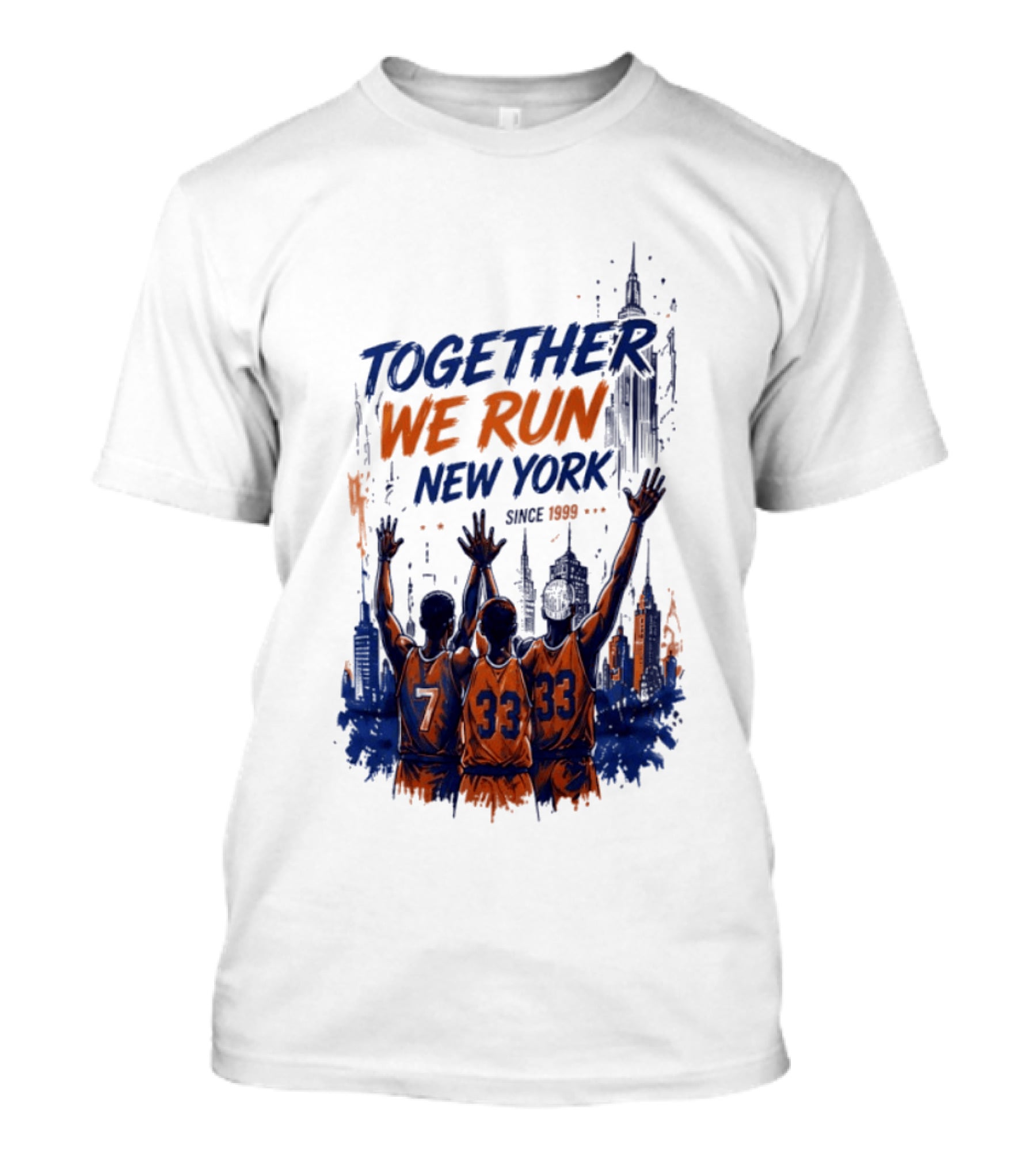 Together We Run New York Basketball Since 1999 Skyline Players T-Shirt