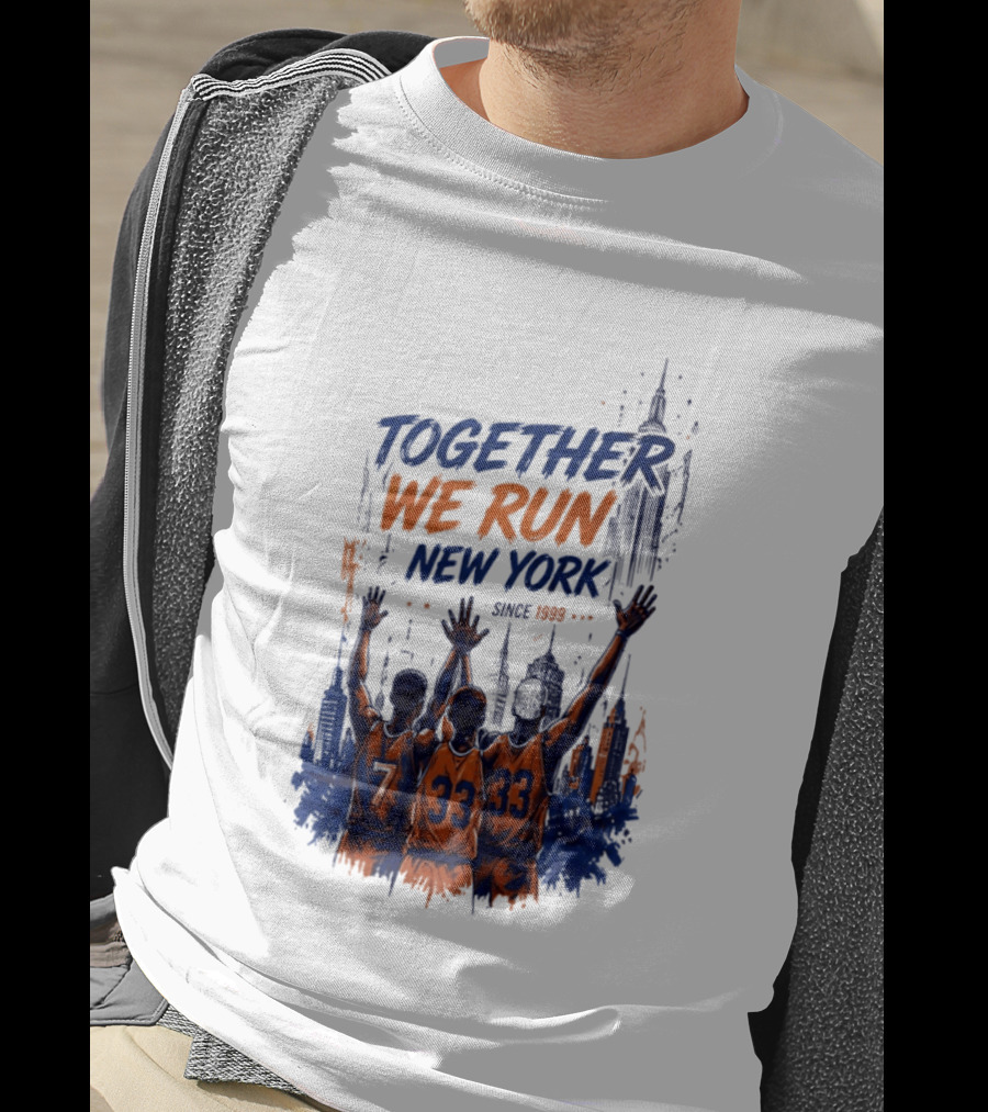 Together We Run New York Basketball Since 1999 Skyline Players T-Shirt