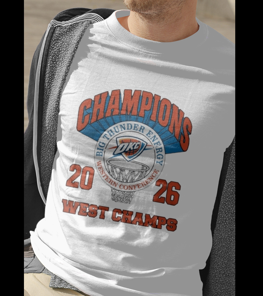 2026 OKC Big Thunder Energy Western Conference Champions T-Shirt
