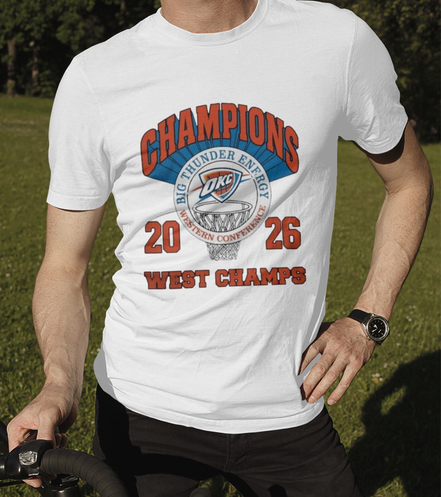 2026 OKC Big Thunder Energy Western Conference Champions T-Shirt
