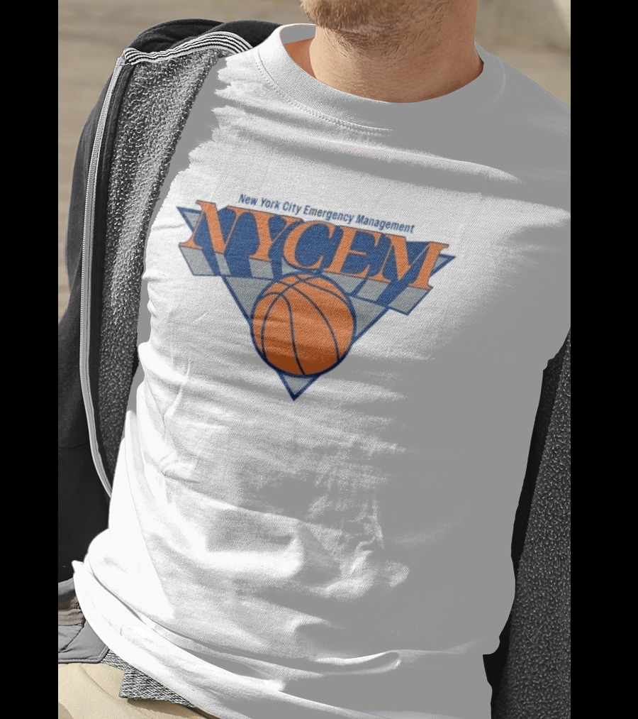 New York Knicks NYCEM New York City Emergency Management Basketball T-Shirt