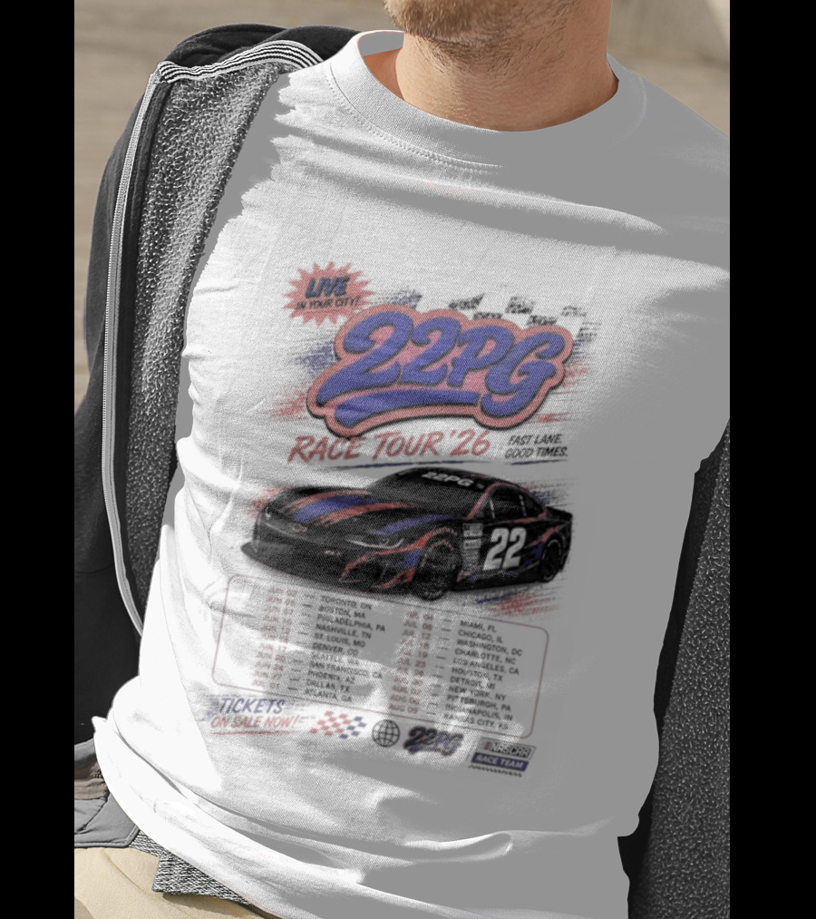 NYC 22PG Race Tour 2026 Fast Lane Good Times Live In Your City T-Shirt