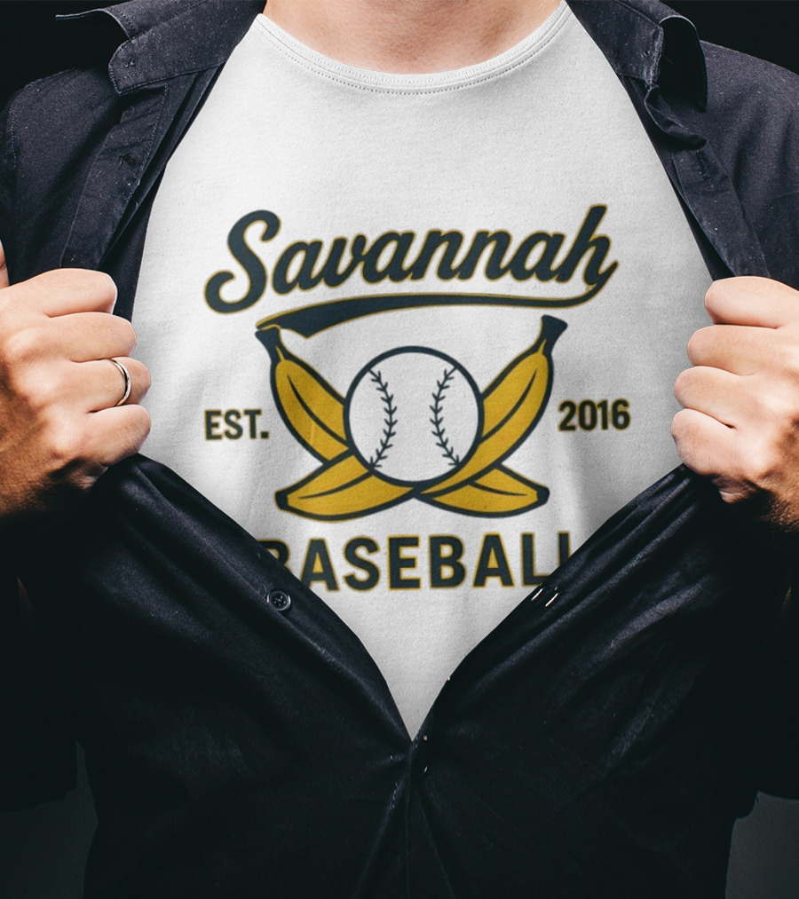 Savannah Bananas Baseball Est 2016 Summer Sports Team Logo Banana Baseball T-Shirt