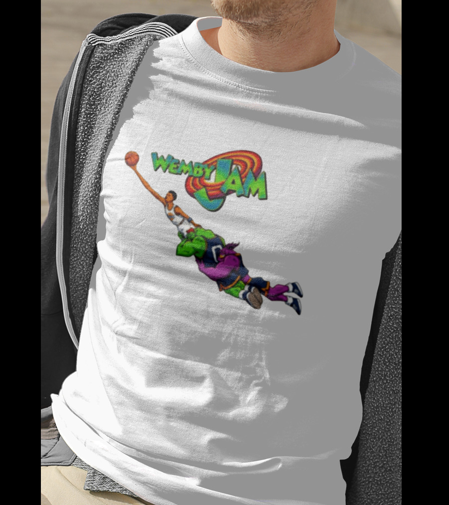 Wemby Jam Monstars Dunk 90s Basketball T-Shirt