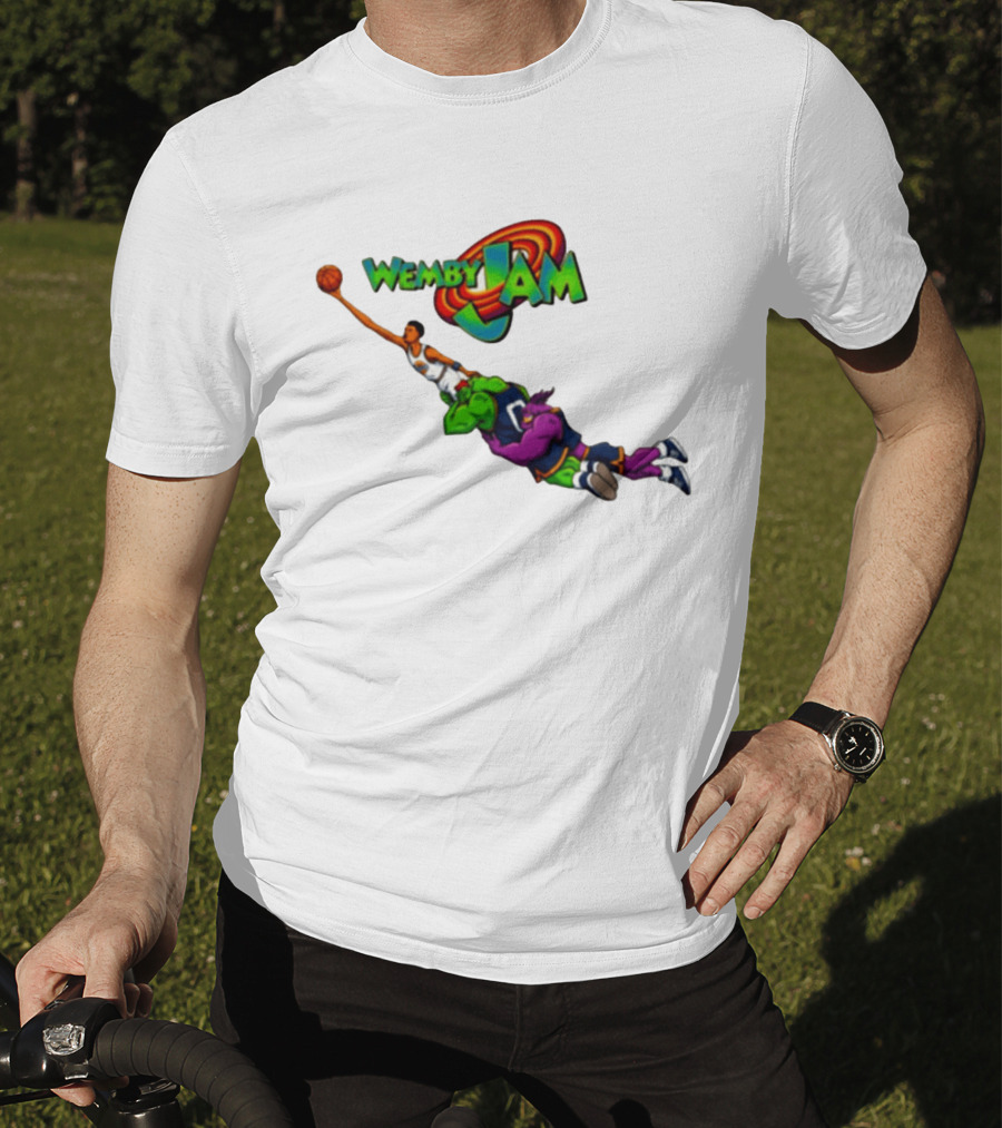 Wemby Jam Monstars Dunk 90s Basketball T-Shirt