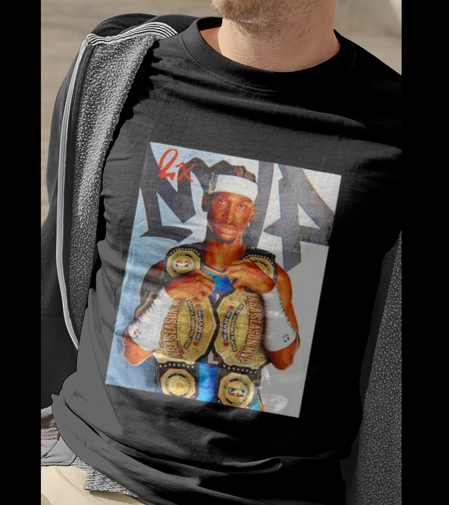 Shai Gilgeous Alexander 2X NBA MVP Champion Image T-Shirt