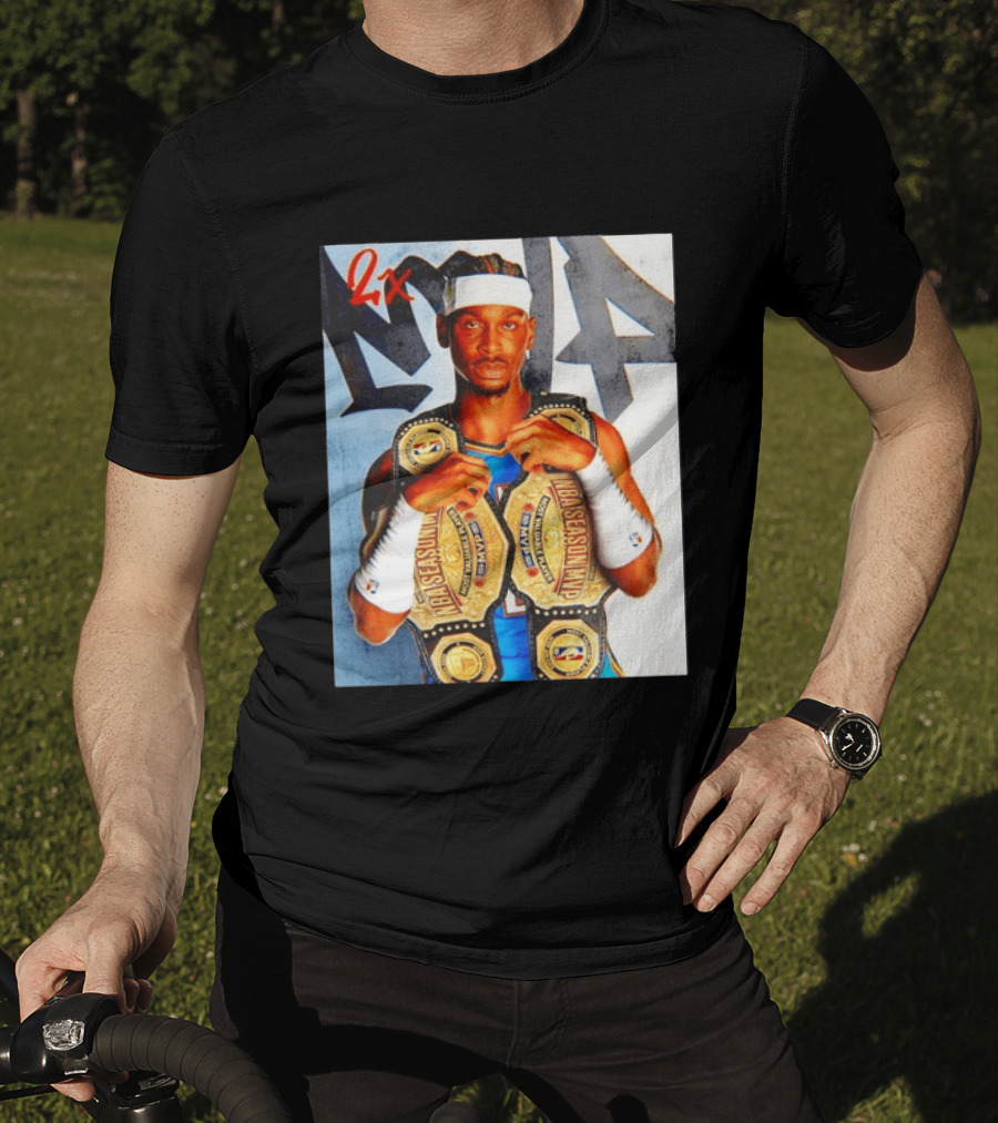 Shai Gilgeous Alexander 2X NBA MVP Champion Image T-Shirt