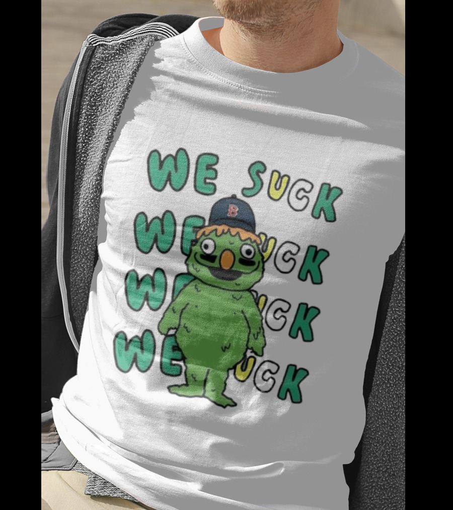 Boston Red Sox We Suck Mascot Fan Humor T-Shirt