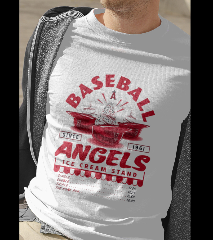 Baseball Angels Ice Cream Stand Since 1961 T-Shirt