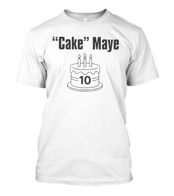 Cake Maye Birthday 10 Celebration With Candles T-Shirt