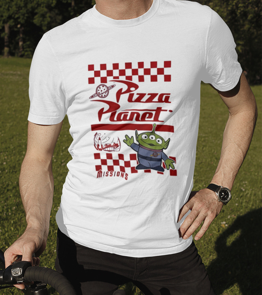Pizza Planet Little Green Men Missions Disney Pixar Toy Story T-Shirt