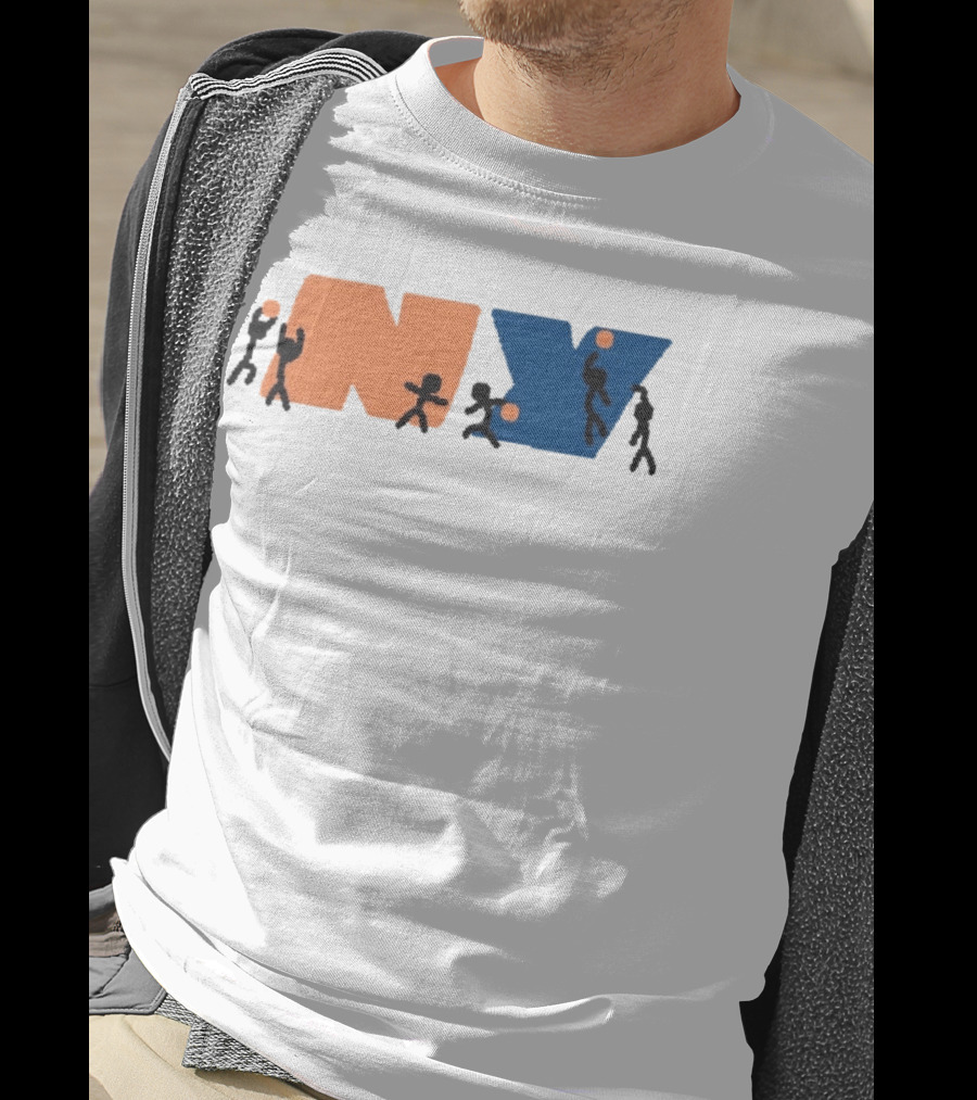 New York Knicks NBA NY Paint Basketball T-Shirt