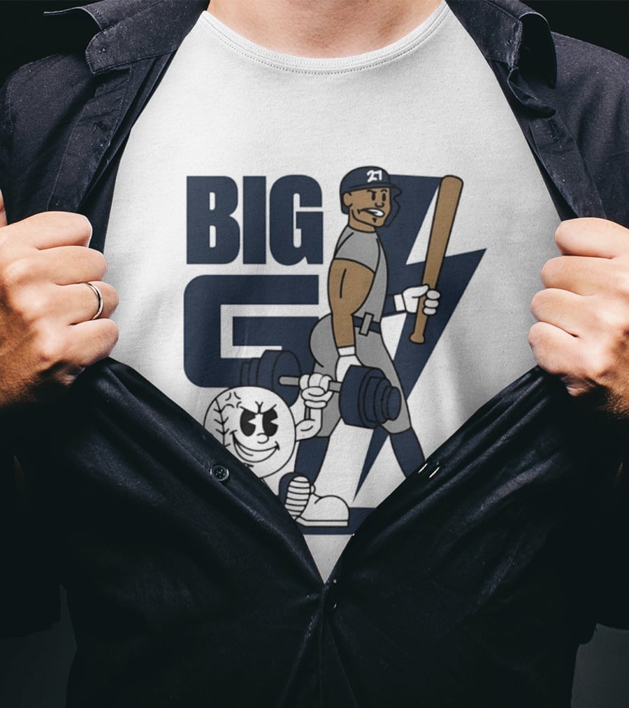 Giancarlo Stanton Big G Cartoon New York Yankees Baseball Star T-Shirt