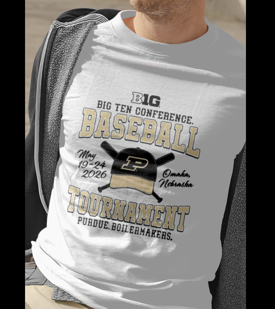 Big Ten Conference Baseball Tournament 2026 Purdue Boilermakers May 19 24 Omaha Nebraska T-Shirt