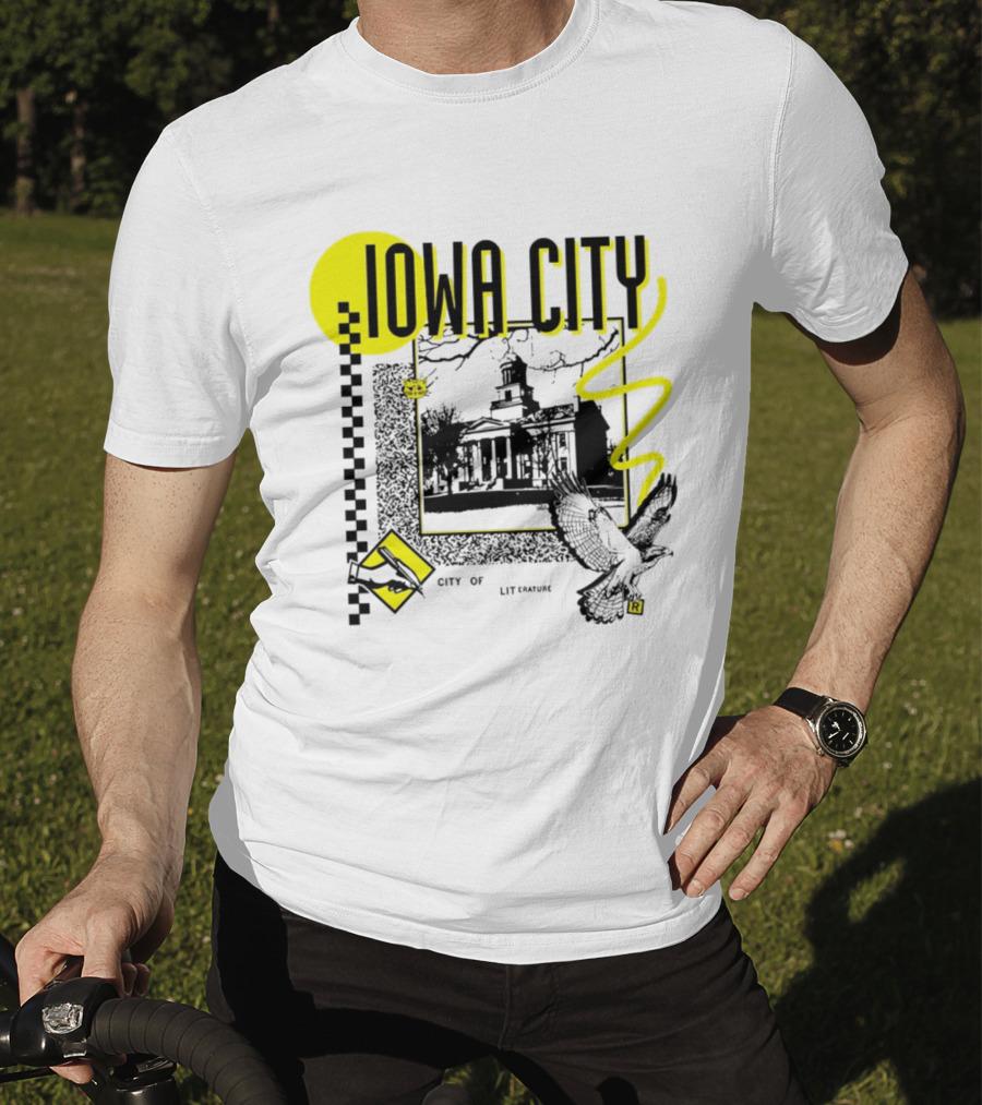 Iowa City University Old Capitol Literary Heritage Bird And Book T-Shirt
