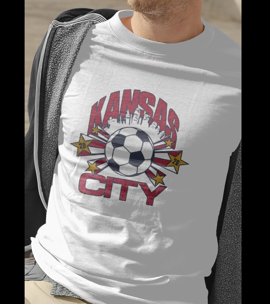 Kansas City 2026 Soccer Skyline Tournament T-Shirt