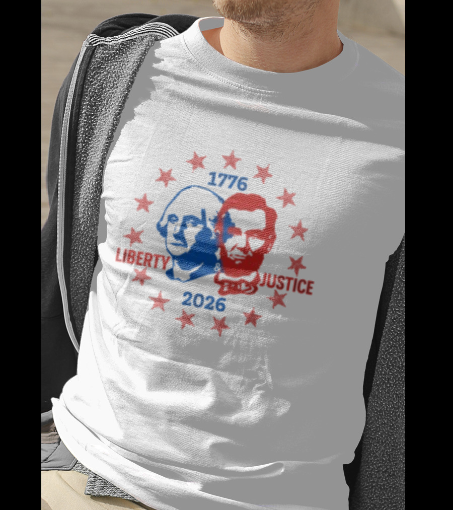 Spirit Jersey Liberty Justice 1776 2026 America 250 Ringer T-Shirt