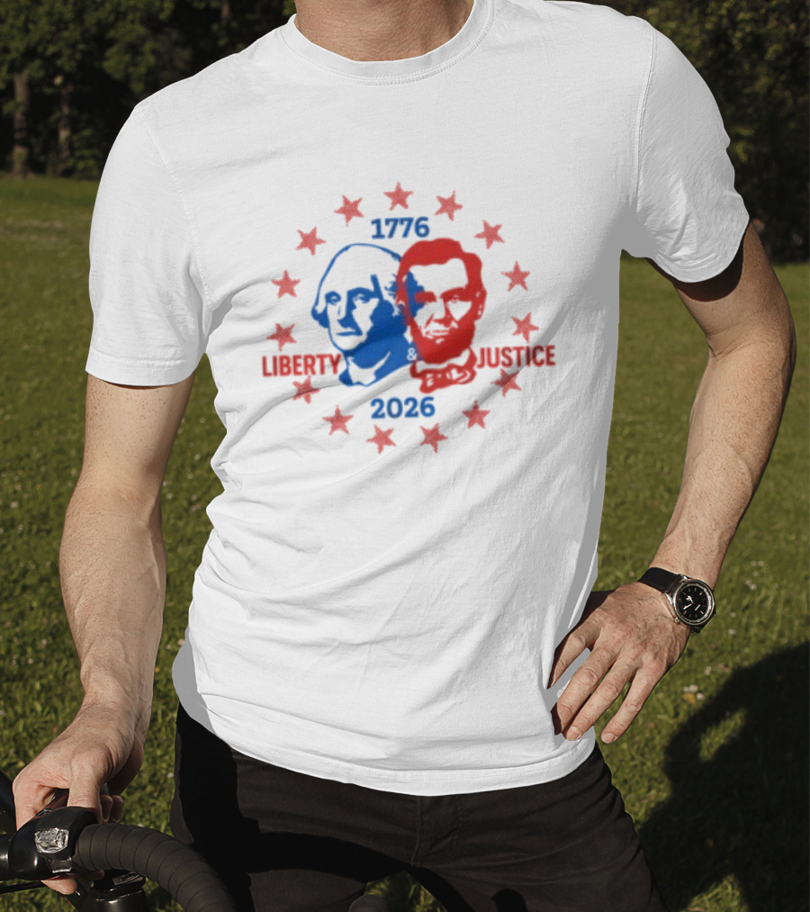 Spirit Jersey Liberty Justice 1776 2026 America 250 Ringer T-Shirt