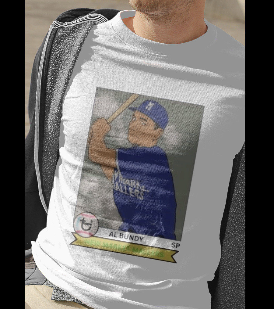 Al Bundy New Market Mallers Baseball Trading Card T-Shirt