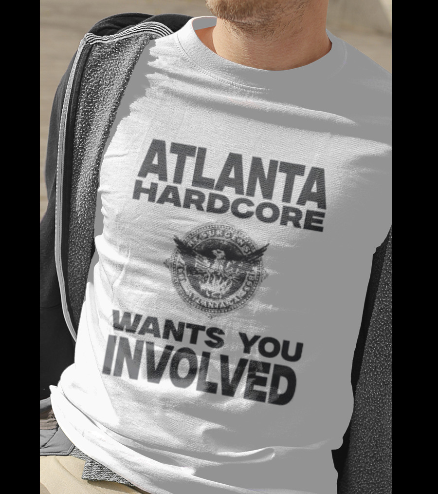 Atlanta Hardcore Wants You Involved Vintage Bulldog T-Shirt