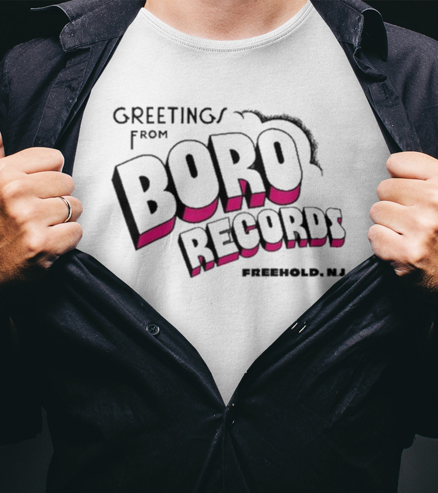 Greetings From Boro Records Freehold NJ T-Shirt