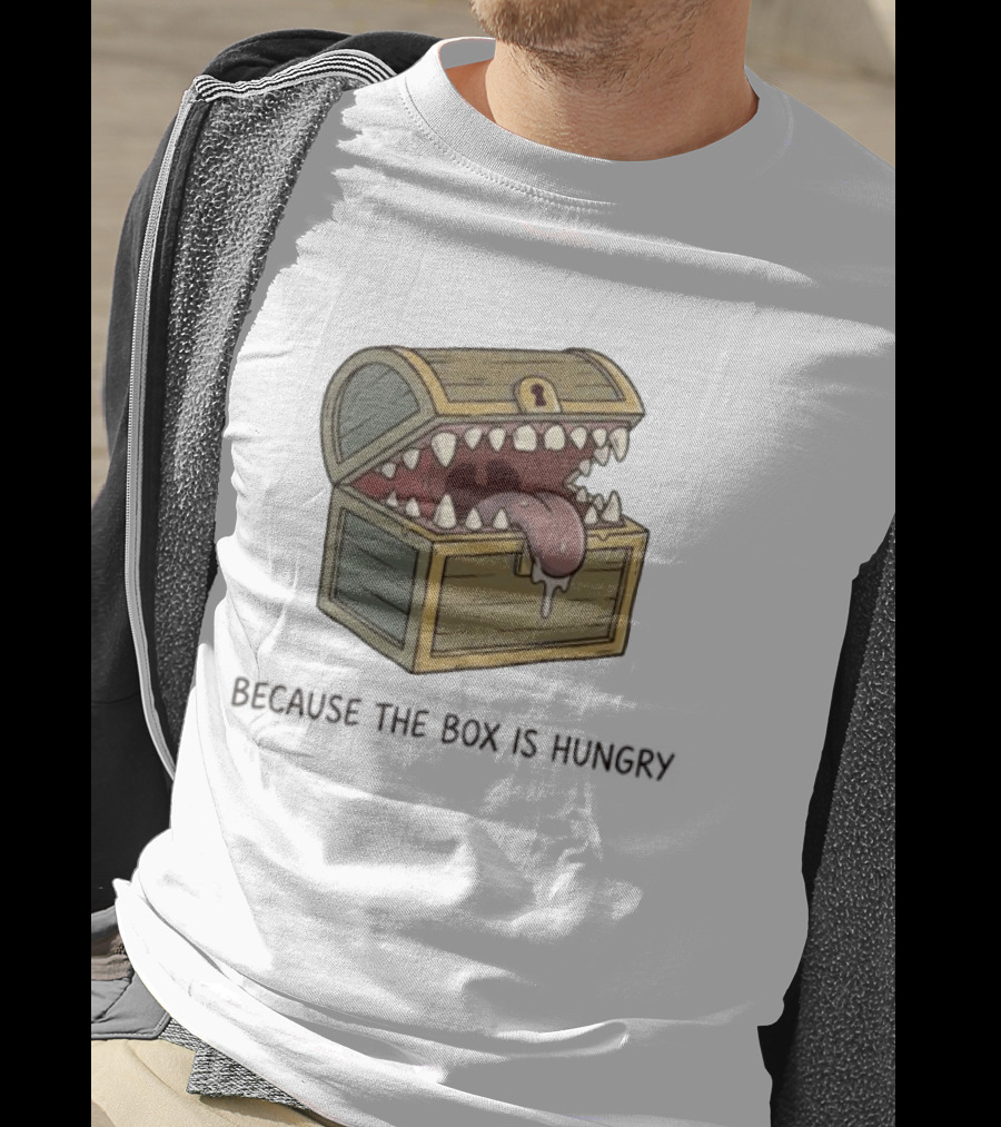 Mimic Chest Monster Because The Box Is Hungry Dungeons And Dragons Fantasy Gaming Creature T-Shirt