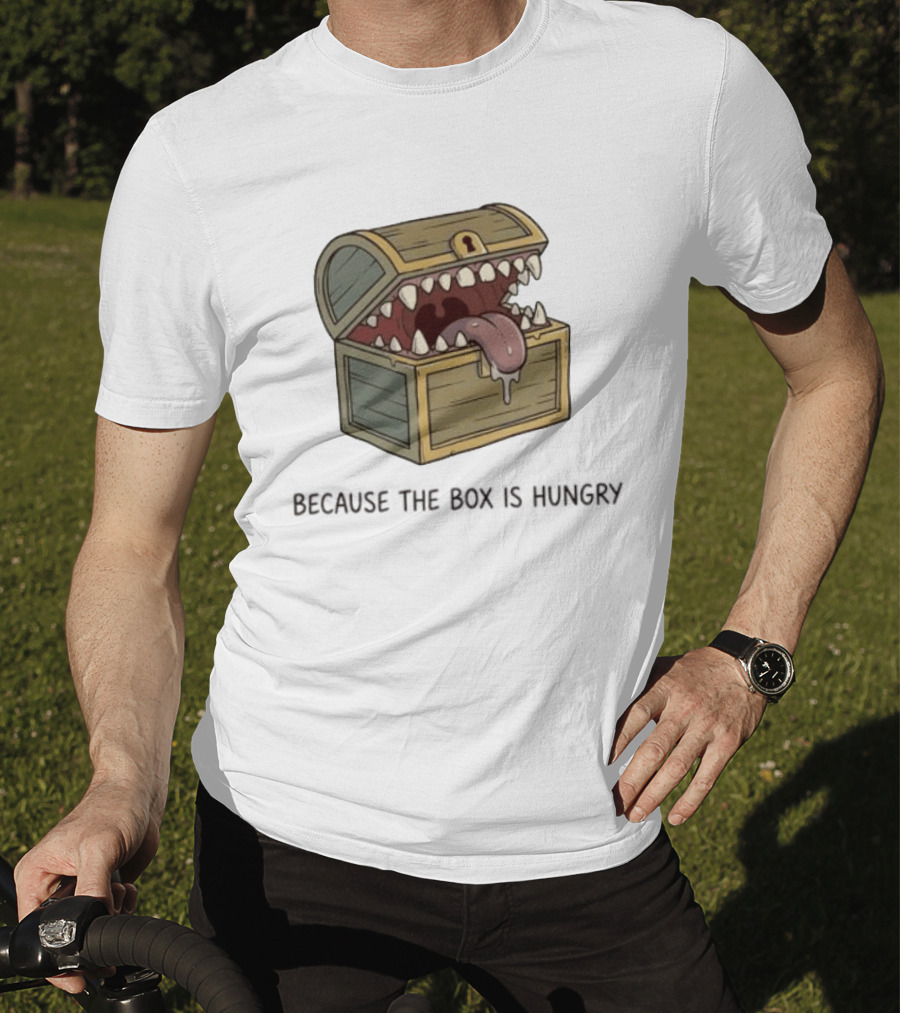 Mimic Chest Monster Because The Box Is Hungry Dungeons And Dragons Fantasy Gaming Creature T-Shirt