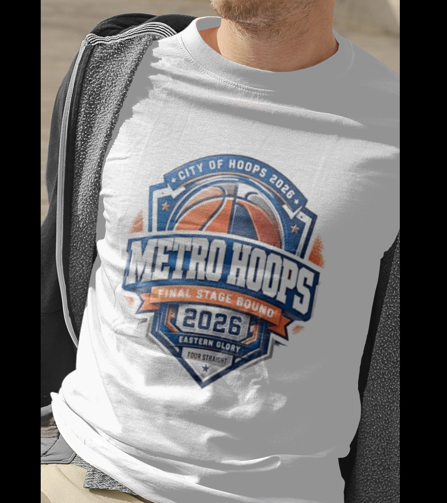 New York Knicks City Of Hoops 2026 Metro Hoops Main Stage Pound 4 Pound T-Shirt