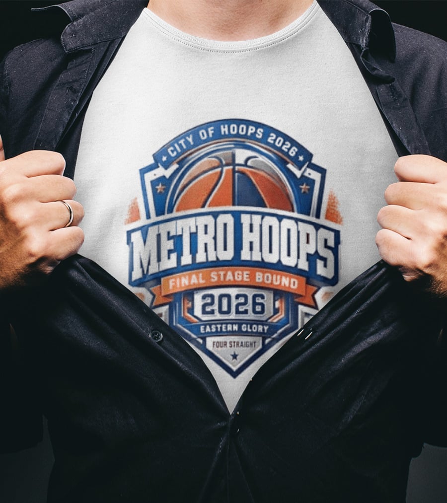 New York Knicks City Of Hoops 2026 Metro Hoops Main Stage Pound 4 Pound T-Shirt