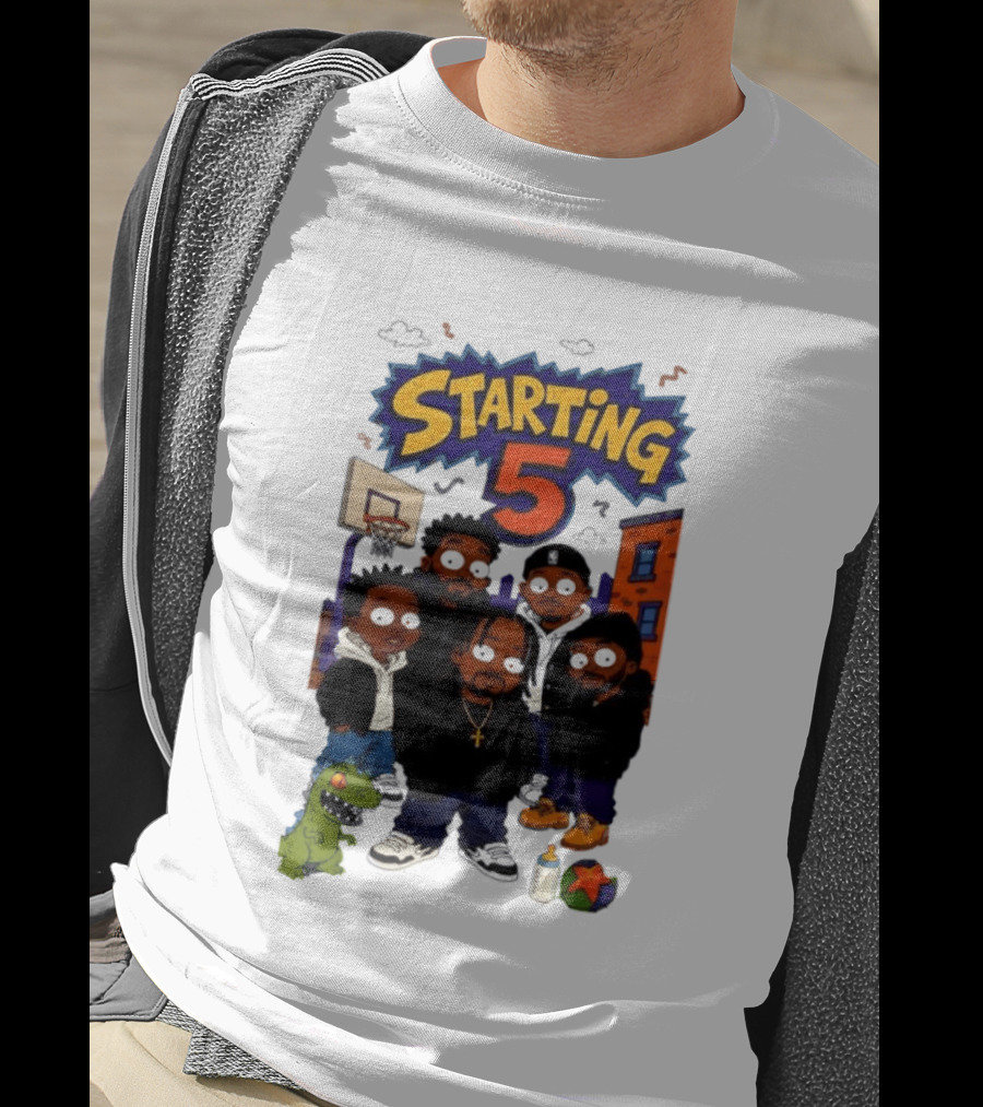 Starting 5 New York Knicks Hip Hop Rugrats Players T-Shirt