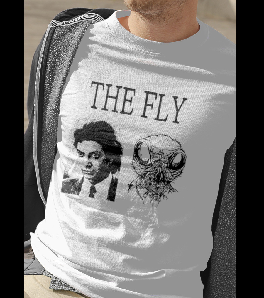 The Fly Jeff Goldblum 1986 Horror Movie Iconic Transformation T-Shirt