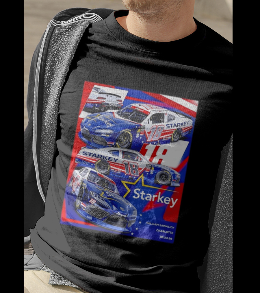 Starkey 18 William Sawalich Joe Gibbs Racing Charlotte Motor Speedway 05.23.26 T-Shirt