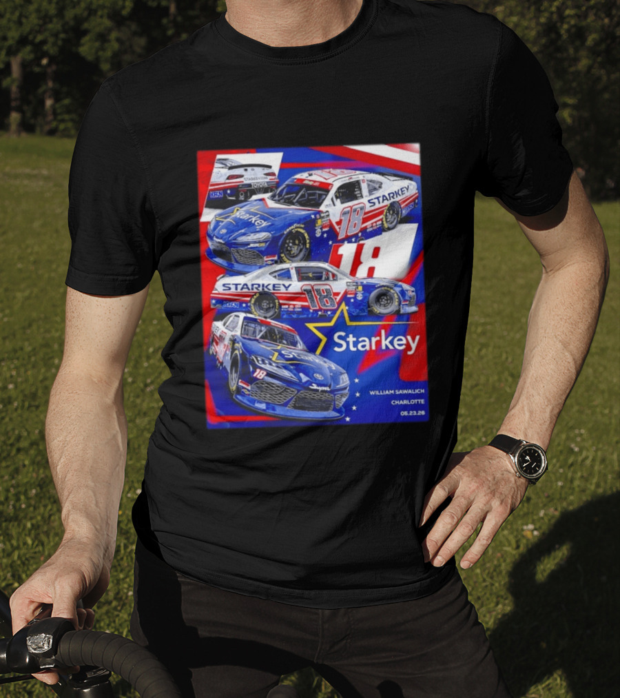 Starkey 18 William Sawalich Joe Gibbs Racing Charlotte Motor Speedway 05.23.26 T-Shirt