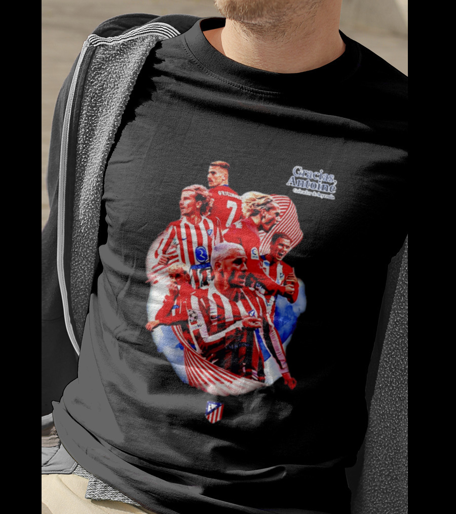 Atlético De Madrid Antoine Griezmann Number 7 2026 T-Shirt