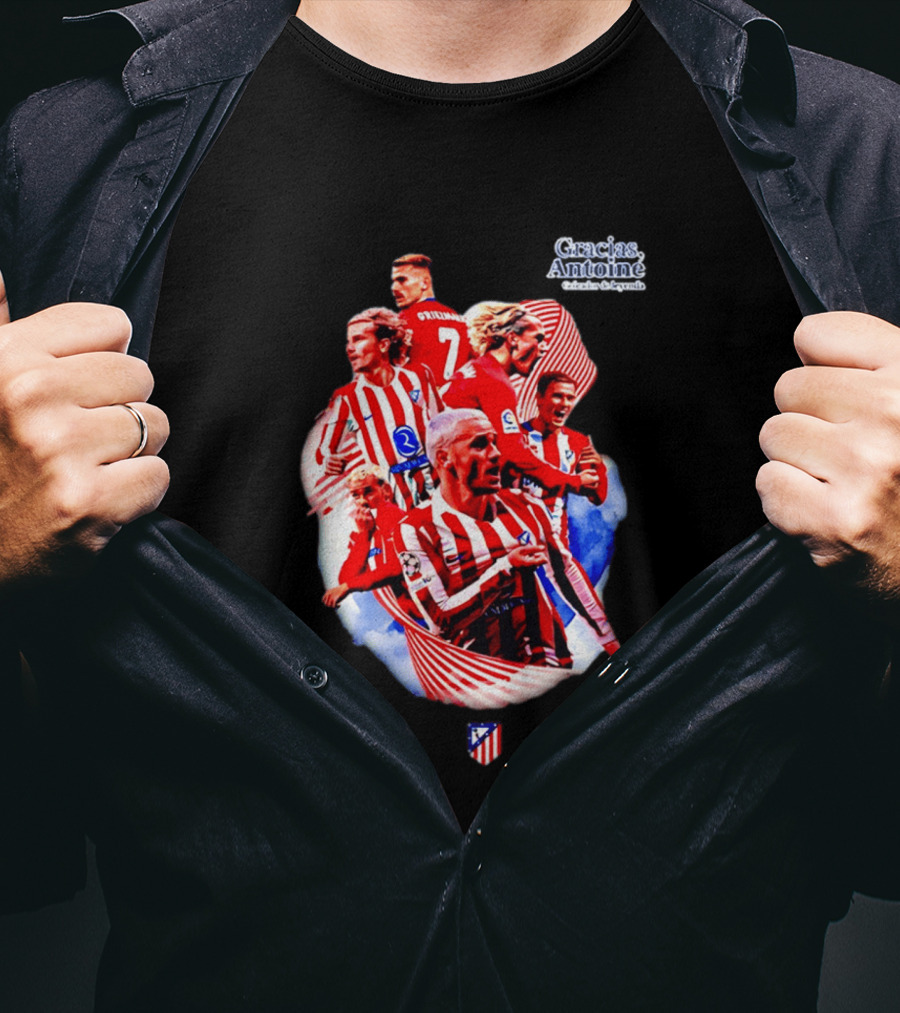 Atlético De Madrid Antoine Griezmann Number 7 2026 T-Shirt