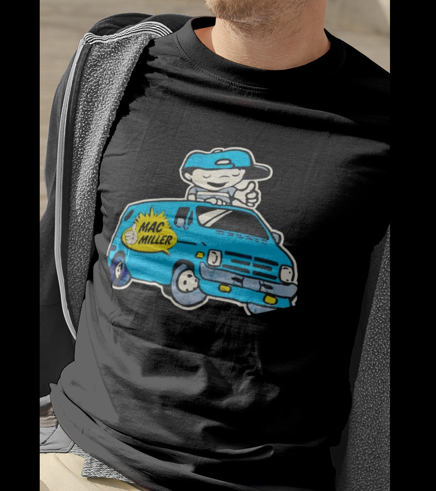 Mac Miller Under The Influence Of Music Cartoon Van T-Shirt