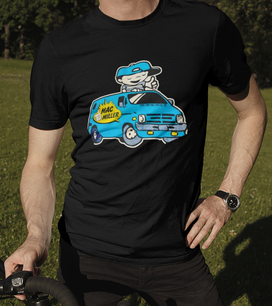 Mac Miller Under The Influence Of Music Cartoon Van T-Shirt