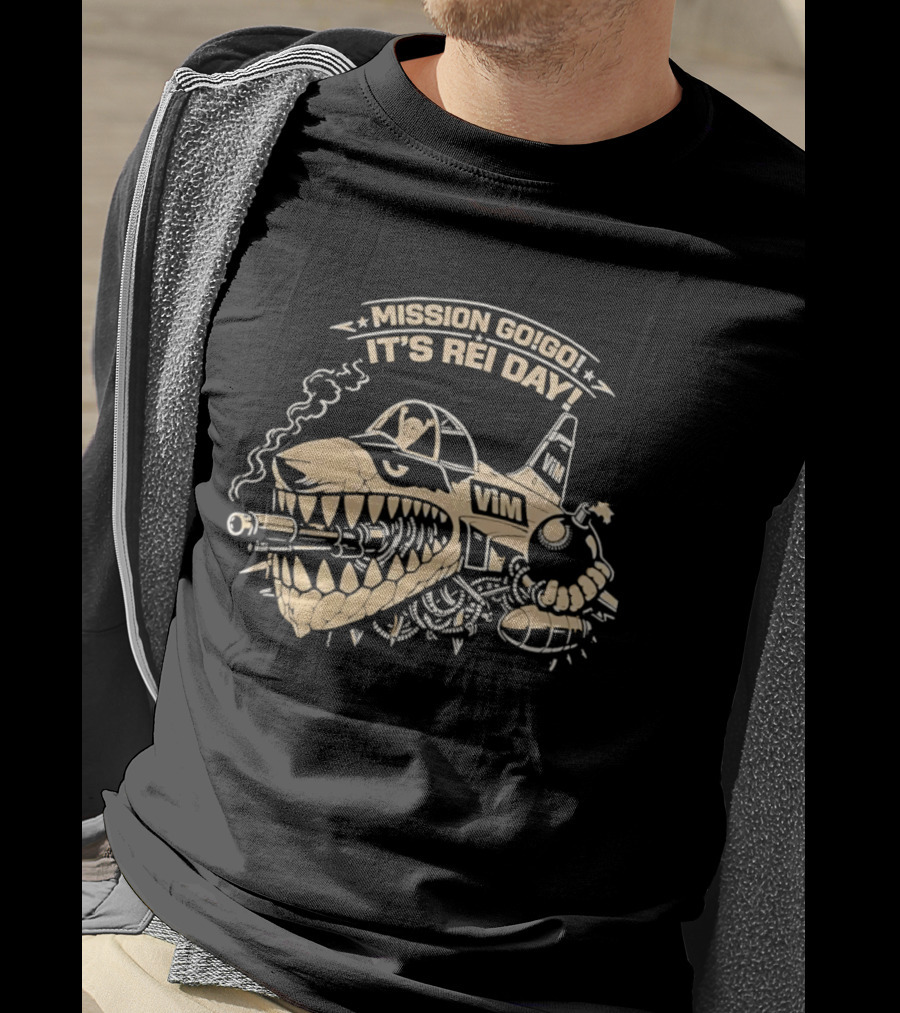 Mission Go Go It's Rei Day VMI Airplane T-Shirt