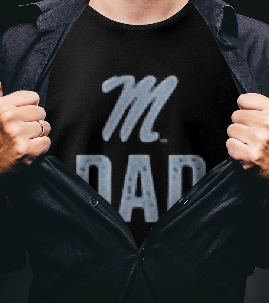 Ole Miss Rebels M Dad Father's Day 2026 Two Sided T-Shirt