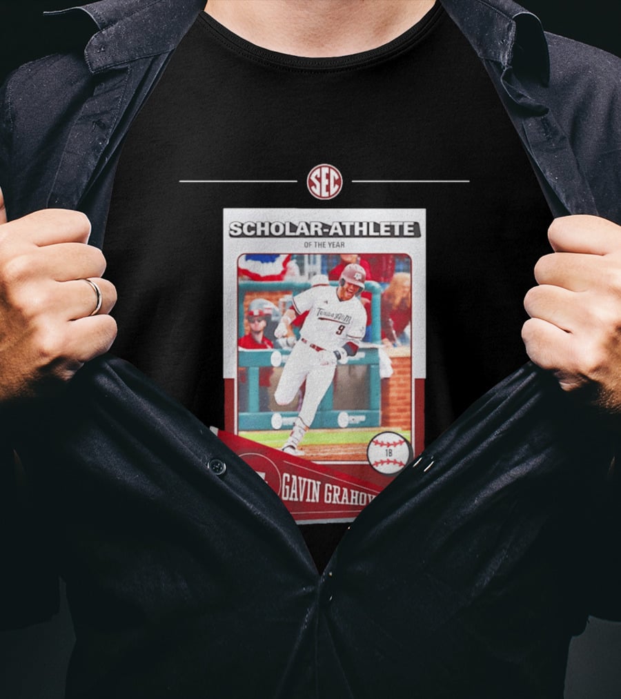 Texas A&M Gavin Grahovac SEC Scholar Athlete Baseball 2026 T-Shirt